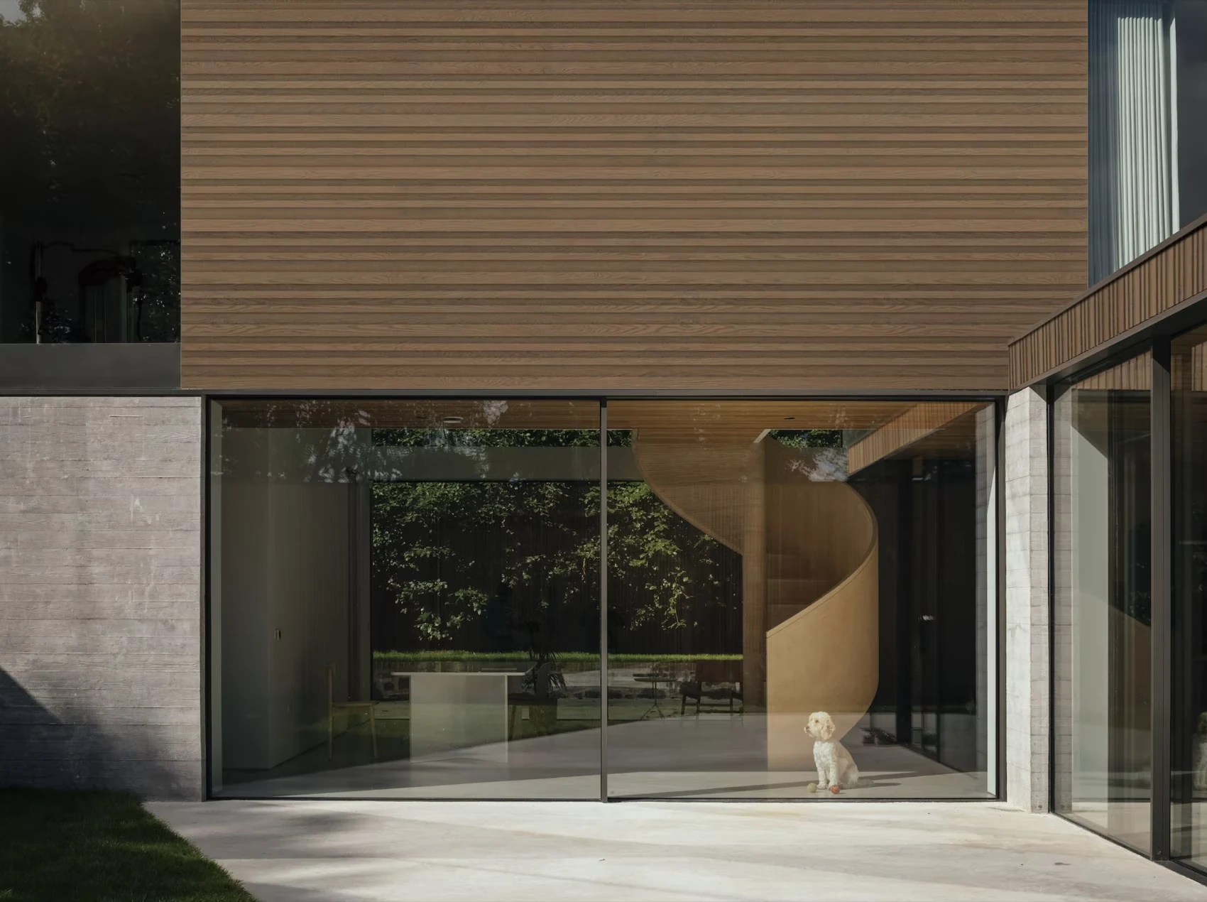 Modern home facade finished with Regalboard cladding