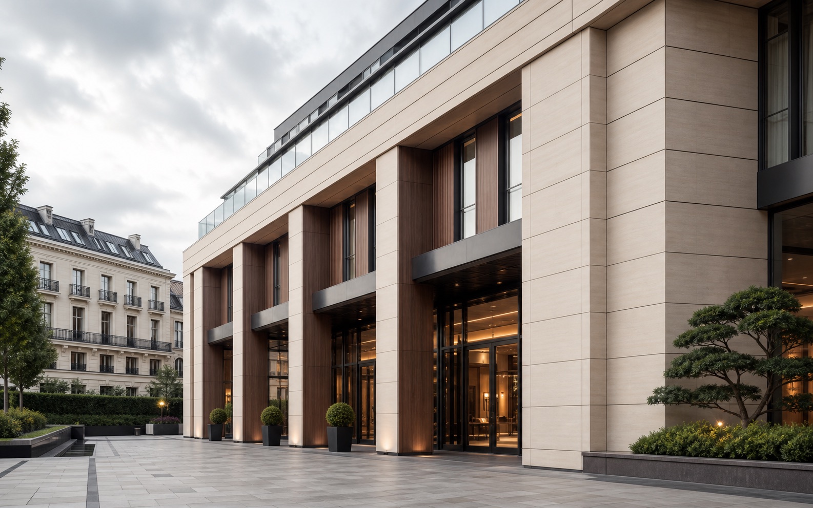 ASA Series commercial facade with premium exterior cladding